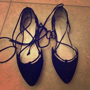 Black Swede Anne Klein flats